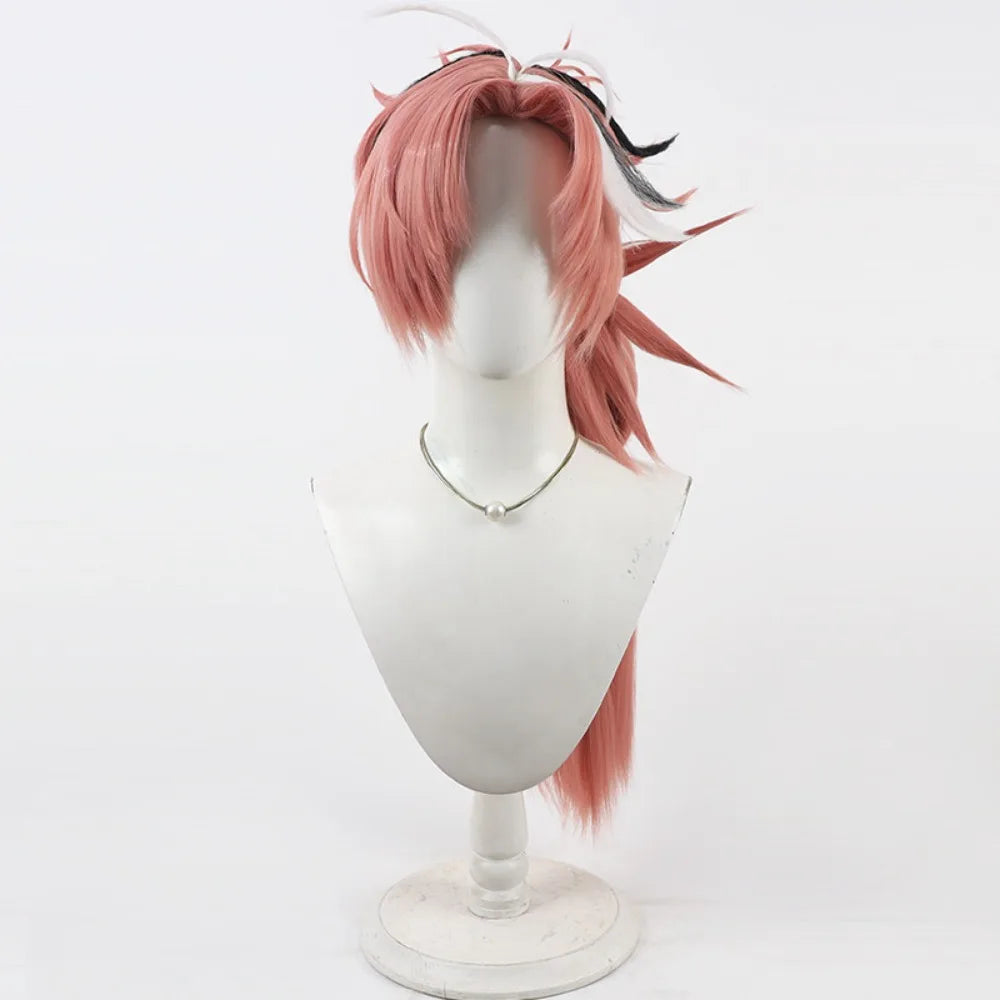 FGO Takasugi Shinsaku Cosplay Wig Realistic Scalp with Integrated Highlights Hair