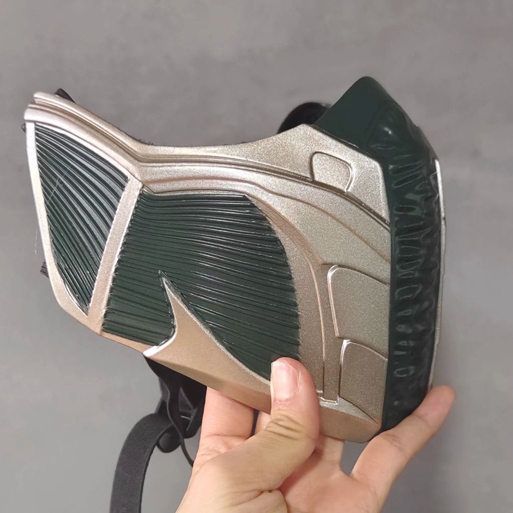 Mortal Kombat Jade Fiberglass Half Face Mask Durable Green Warrior Cosplay Prop