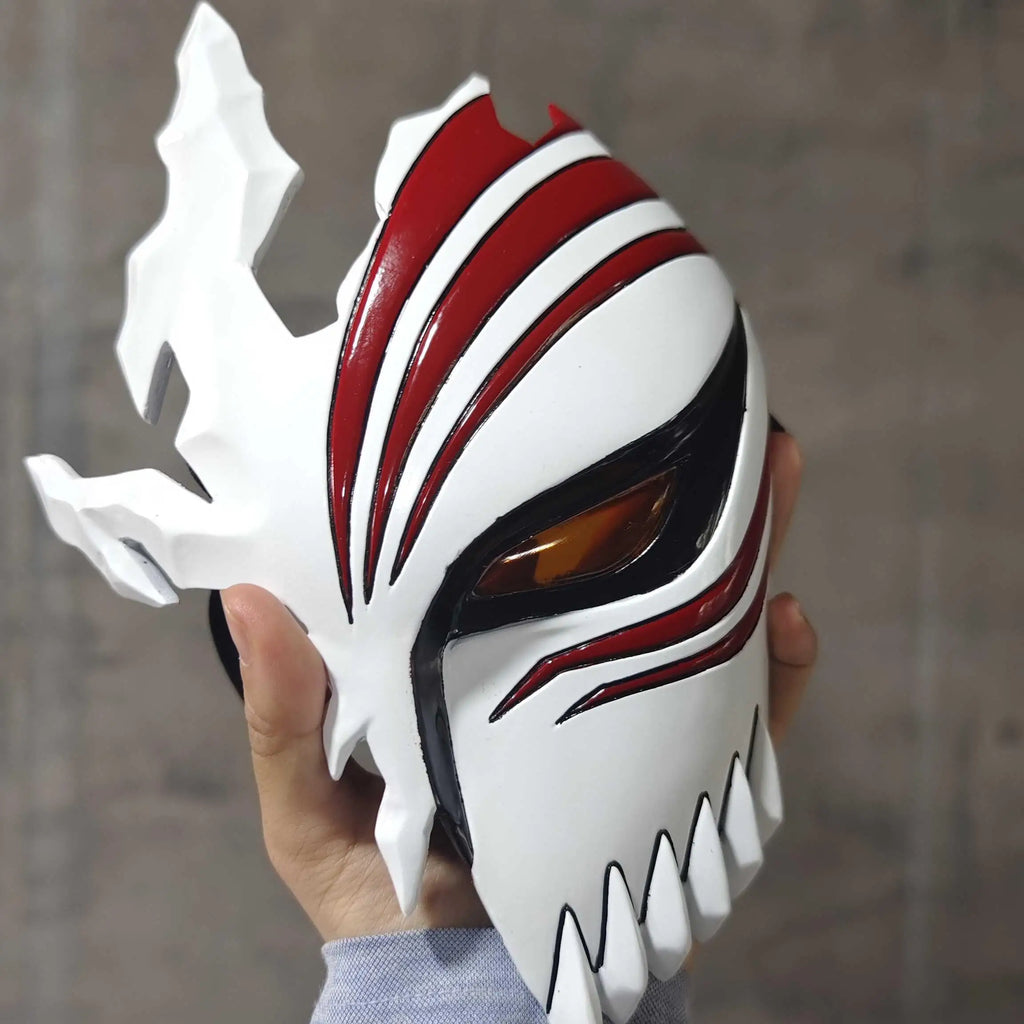 Masque demi-visage Hollowfication d'Ichigo Kurosaki (Bleach), réplique légère d'accessoire de cosplay 