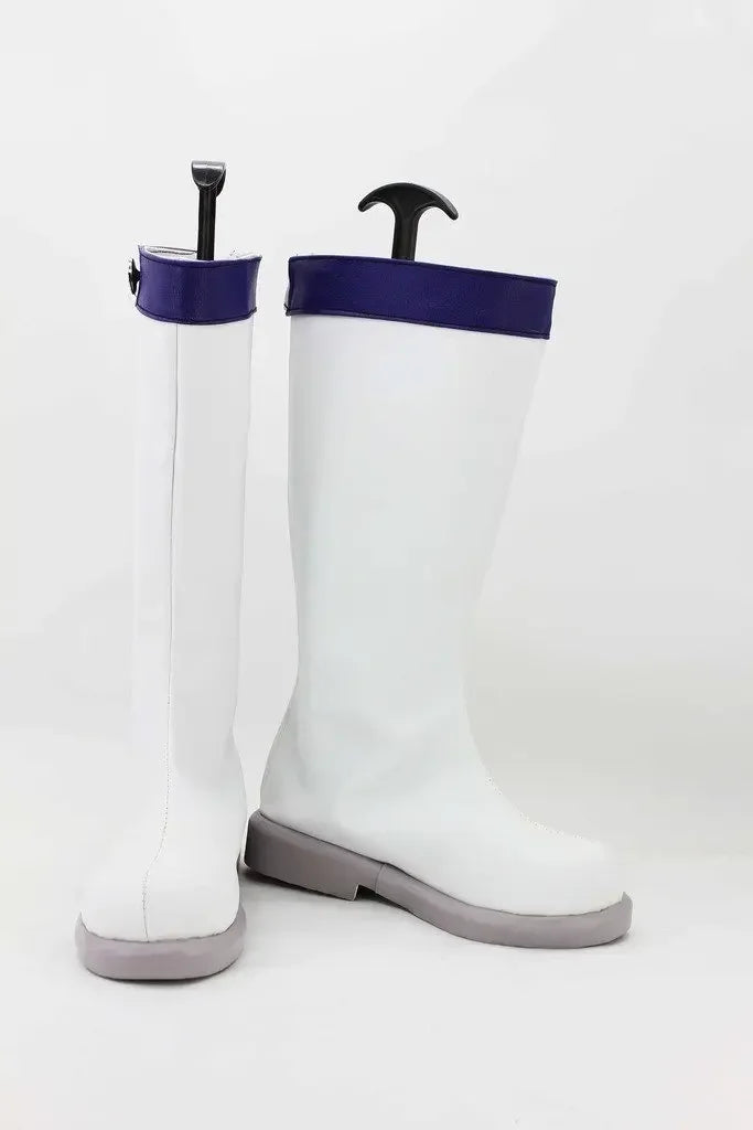 Fairy Tail Lucy Cosplay Boots White Shoes Custom Made