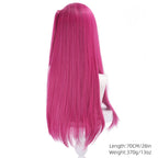 KPOP Demon Hunters Girl Group Ramie Cosplay Wig 70cm Pink Hair for Kids