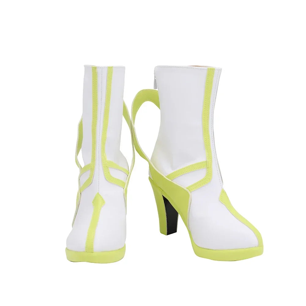 Sword Art Online Leafa Cosplay Boots High Heel White Shoes