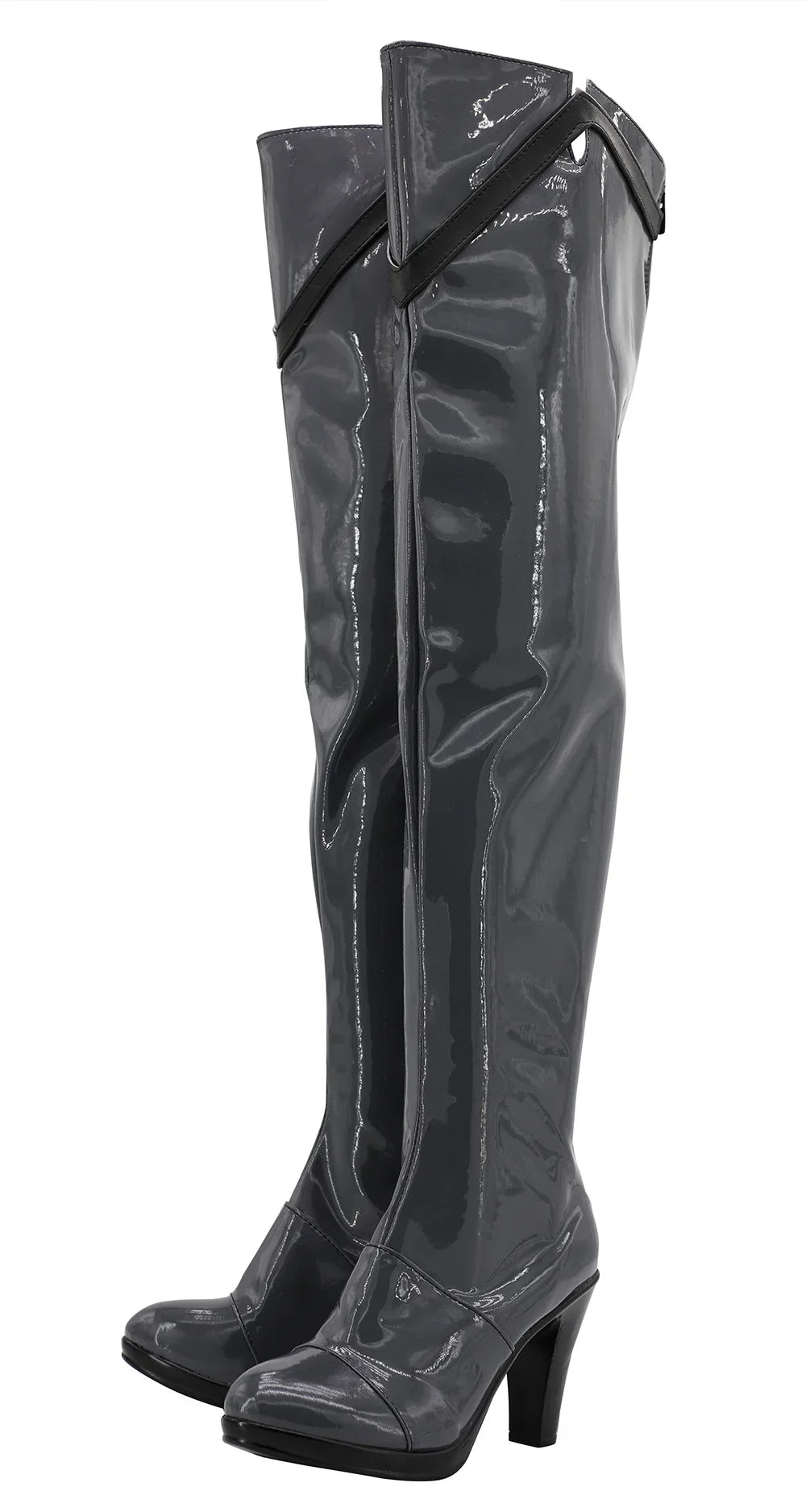 Arknights Frostnova Cosplay Boots Over Knee Shoes