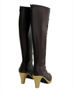 Game WOW Jaina Proudmoore Cosplay Boots Brown Shoes