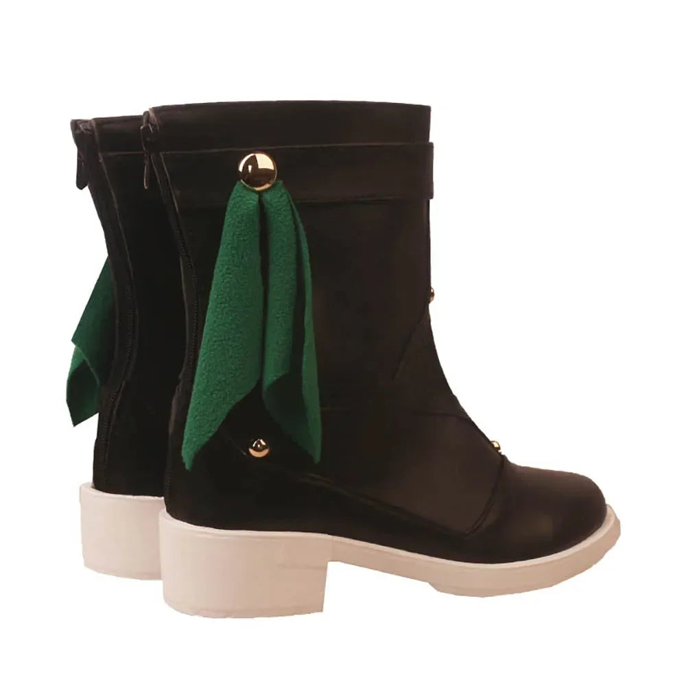 Honkai Star Rail Qingque Cosplay Boots Black Shoes