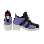 Bottes en cuir personnalisées pour cosplay de l'agent Iso de VALORANT 