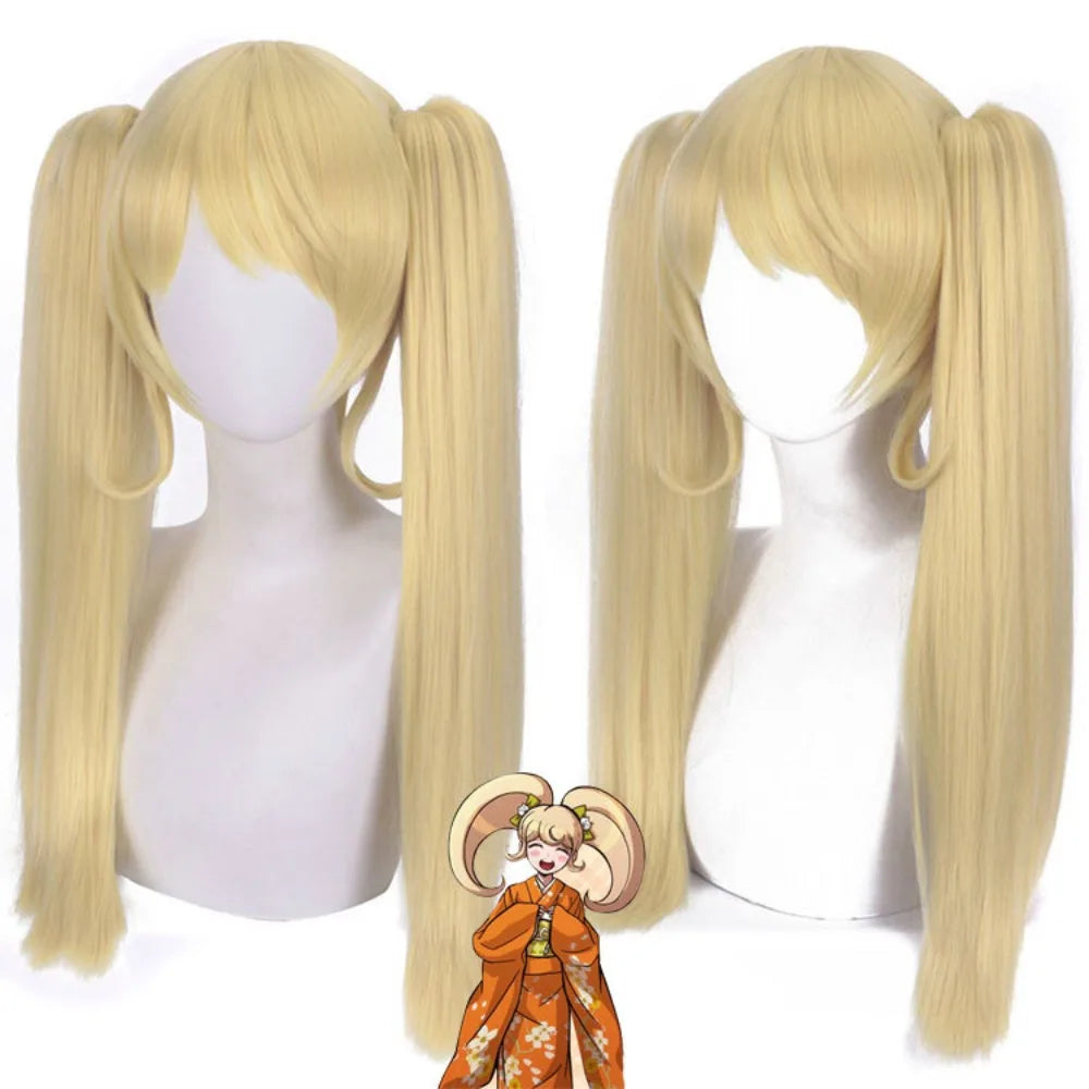 Danganronpa Cosplay Wig Set for Hiyoko Saionji Monomi Akane Owari Monaca Towa Monokuma Hair