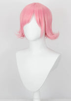 Perruque rose courte à pointes, style anime, pour cosplay de Yachiru Kusajishi (Bleach) 