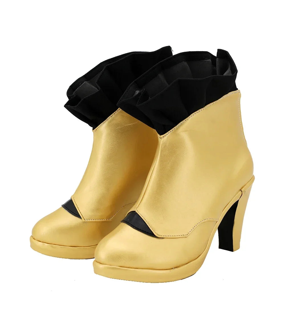 Fate Grand Order Ishtar Cosplay Boots High Heel Golden Boots