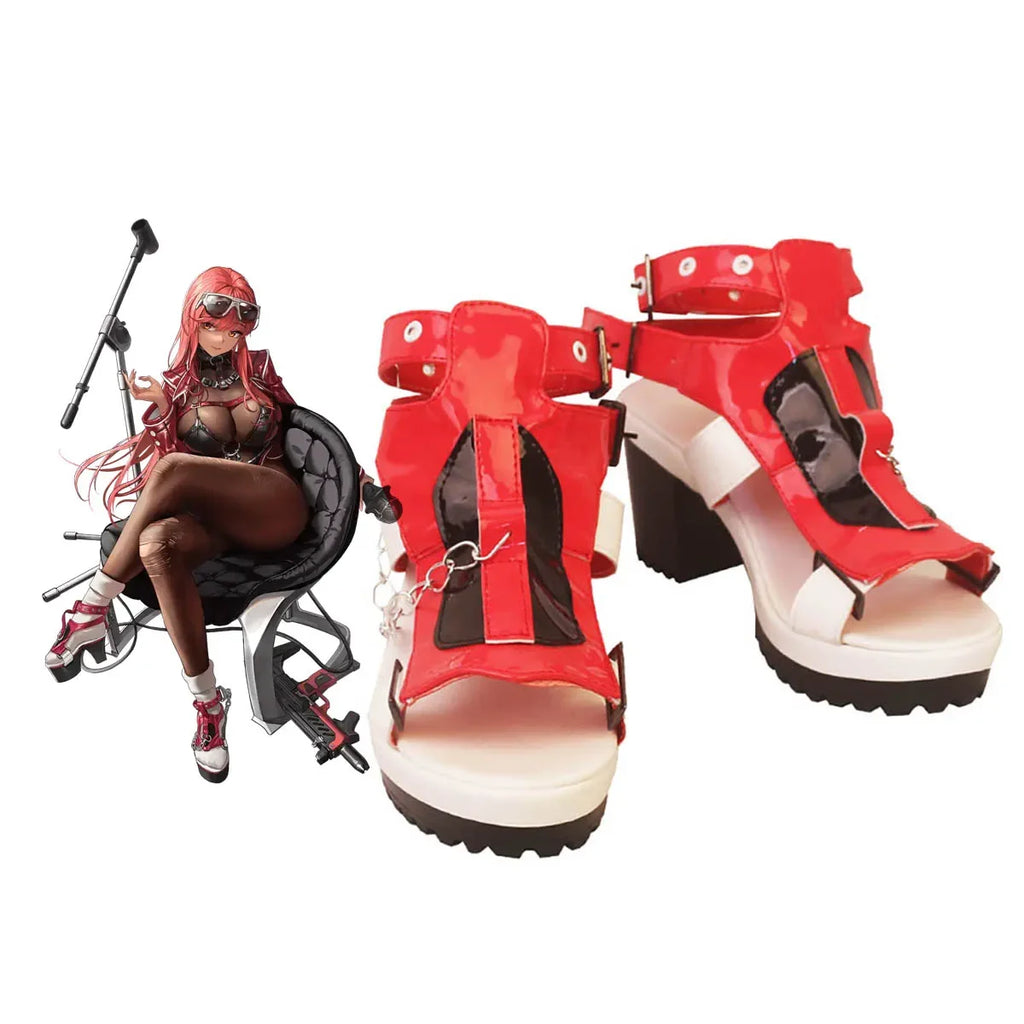 Nikke Goddess of Victory Cosplay Shoes Custom High Heel Sandals