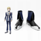 Gundam SEED Mwu La Flaga Cosplay Shoes Anime Boots Custom Made