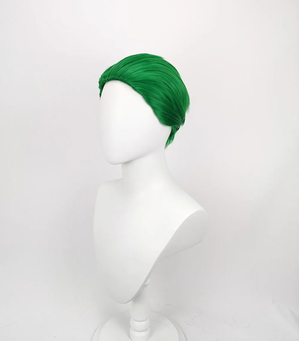 Suicide Squad Joker Jared Leto Cosplay Wig Green Slicked Back Hair