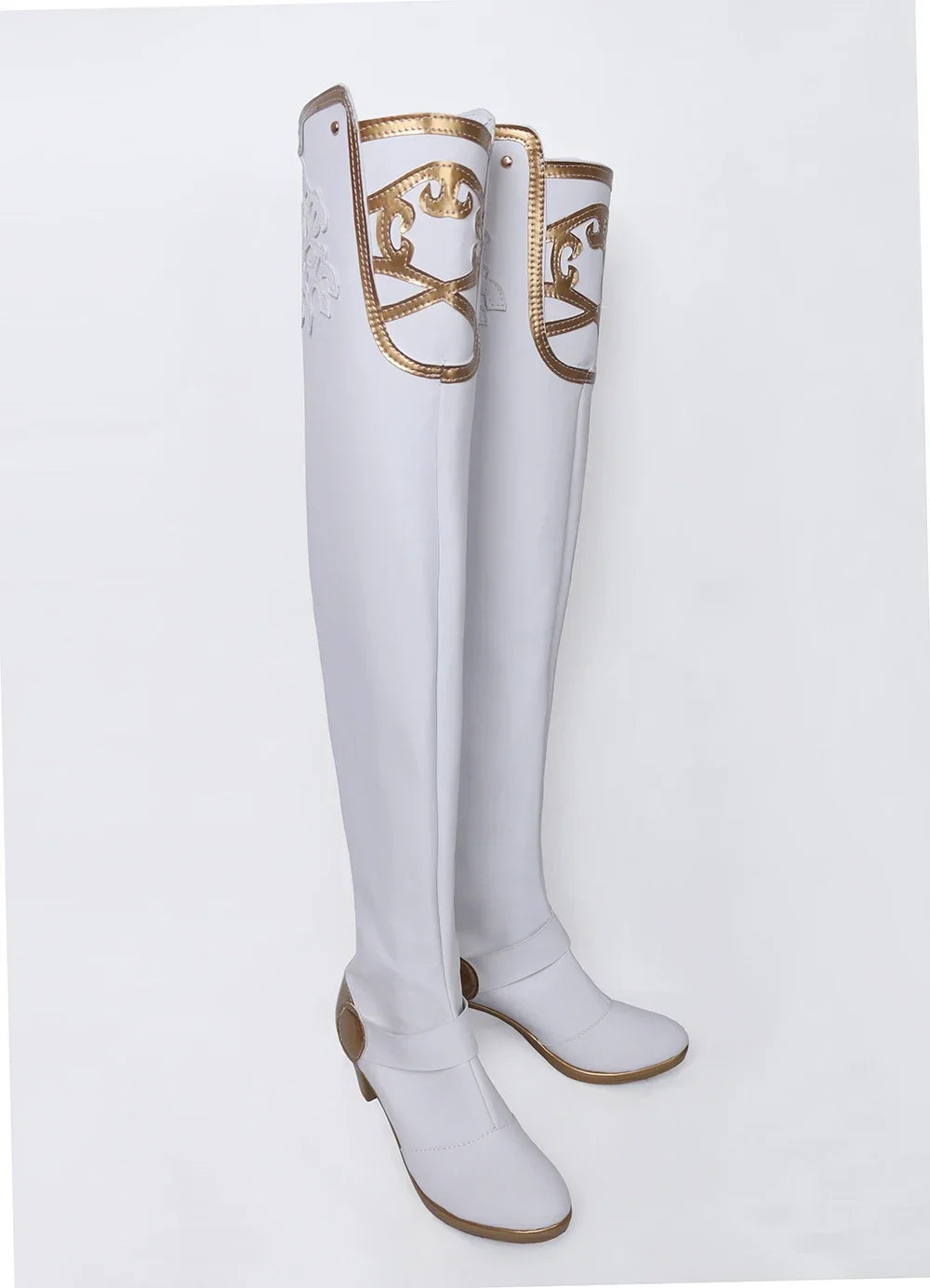 NieR Automata YoHRa Commander Cosplay Boots White Heels Shoes Custom Made Any Size