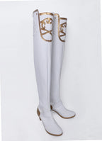 NieR Automata YoHRa Commander Cosplay Boots White Heels Shoes Custom Made Any Size