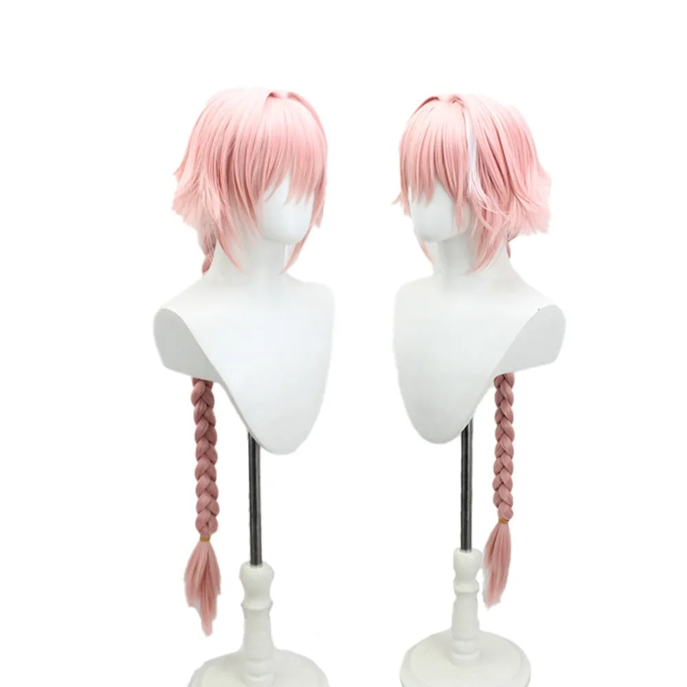 FGO Astolfo Cosplay Wig Pink White Hair