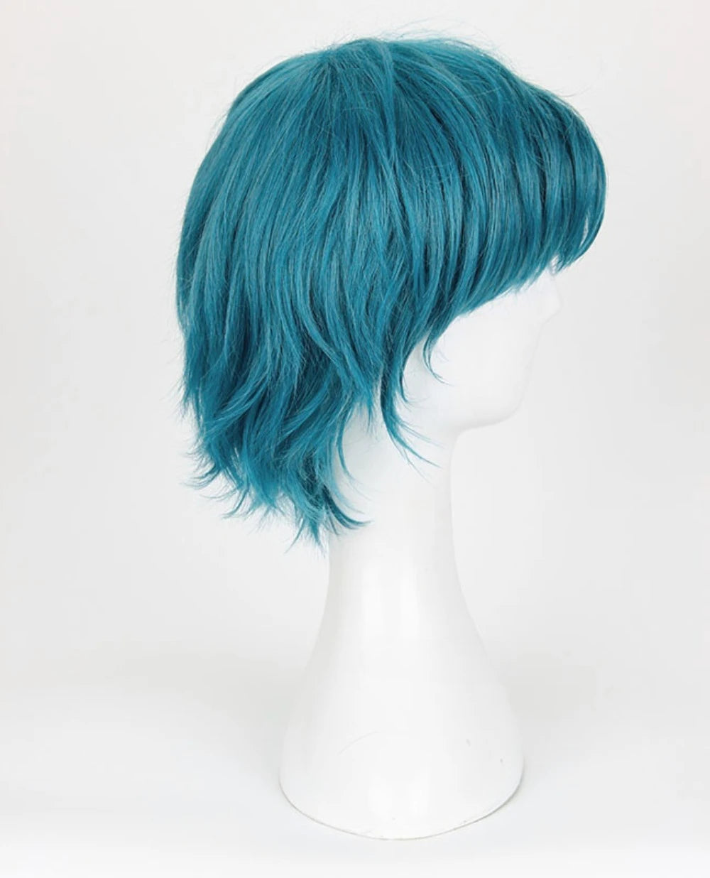 Perruque courte bleue Sailor Moon Mercury Ami Mizuno pour cosplay, cheveux encadrant le visage 