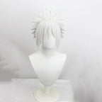 Perruque Naruto Tobirama Senju gris argenté tressée en épis pour cosplay et costume d'anime 