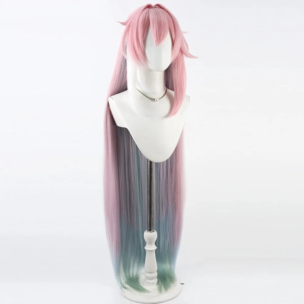 Honkai Star Rail Cyrene Cosplay Wig Fluffy Hair Mixed Color
