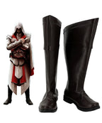 Assassin's Creed Brotherhood Ezio Auditore Cosplay Boots Black Shoes Custom Made