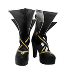 Sword Art Online ALO Asada Shino Cosplay Boots High Heel Black Sandals