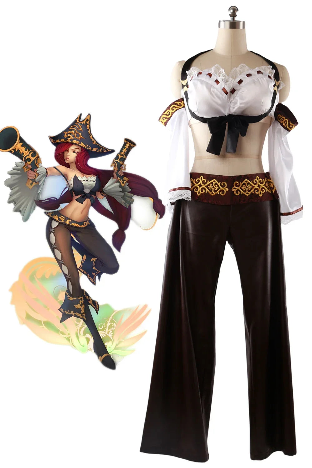 LOL Bounty Hunter Miss Fortune Cosplay Costume Custom Made