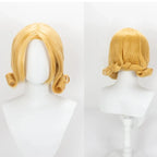 President Funny Valentine Cosplay Wig JoJo Steel Ball Run D4C Golden Hair