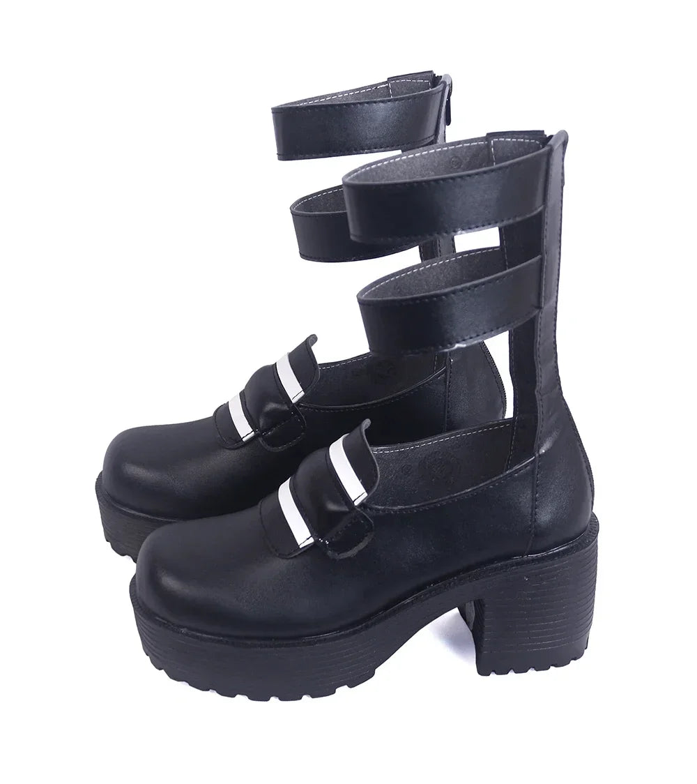 My Hero Academia Himiko Toga Cosplay Boots High Heels Shoes