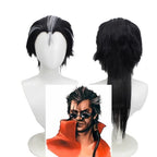 Final Fantasy X Auron Cosplay Wig Black White Spiky Hair