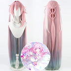Honkai Star Rail Cyrene Cosplay Wig Fluffy Hair Mixed Color