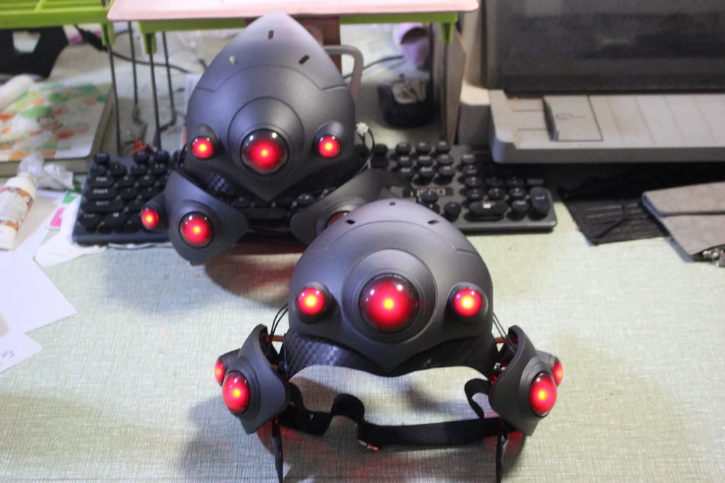Overwatch Widowmaker Original Skin Cosplay Mask with LED Light Glowing Face Cover