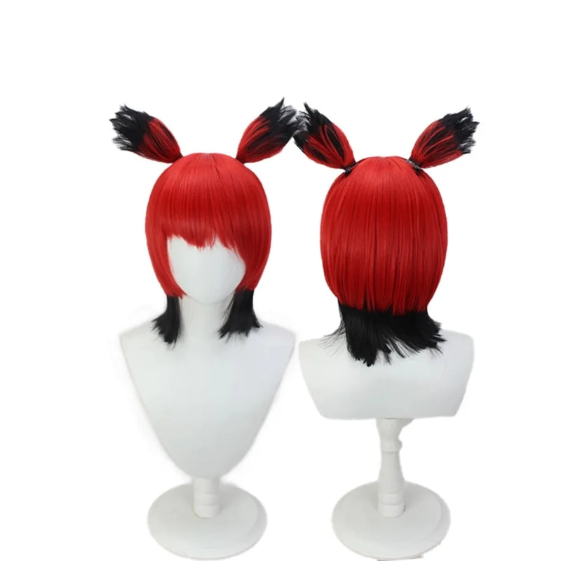 Hazbin Hotel Alastor Cosplay Wig Red Black Gradient Hair