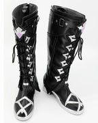 Bottes de cosplay Genshin Impact Flins, chaussures en cuir noir, fabriquées sur mesure, toutes tailles