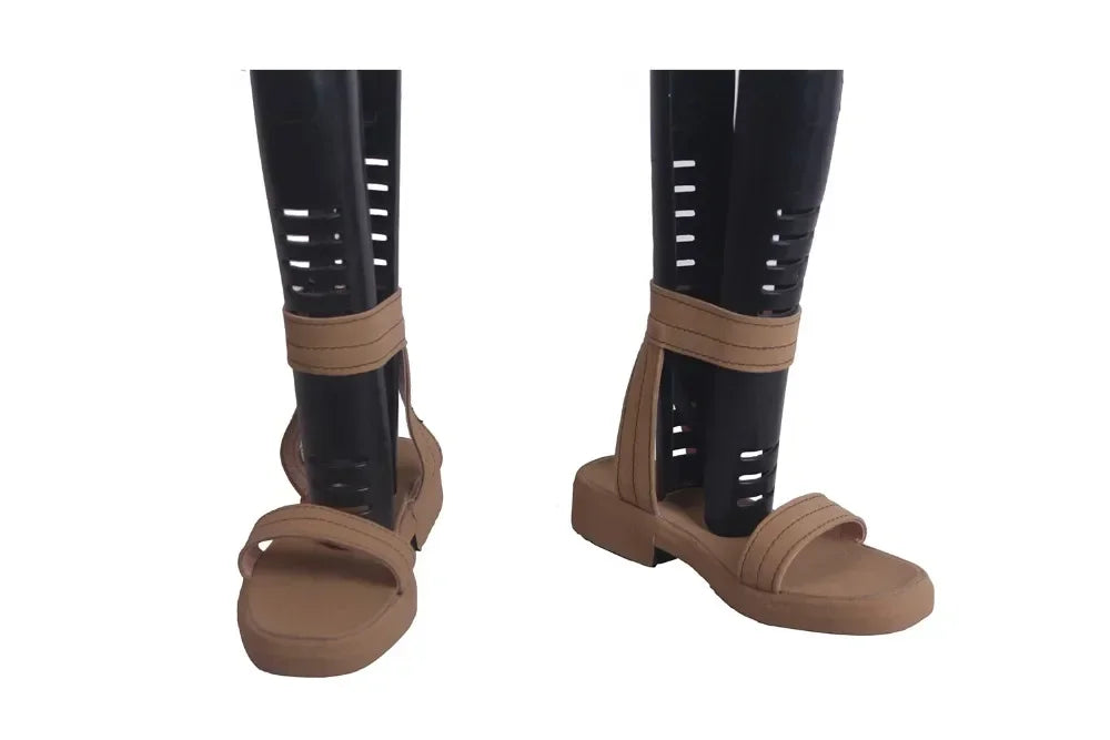 Black Clover Noelle Silva Cosplay Shoes Brown Sandals