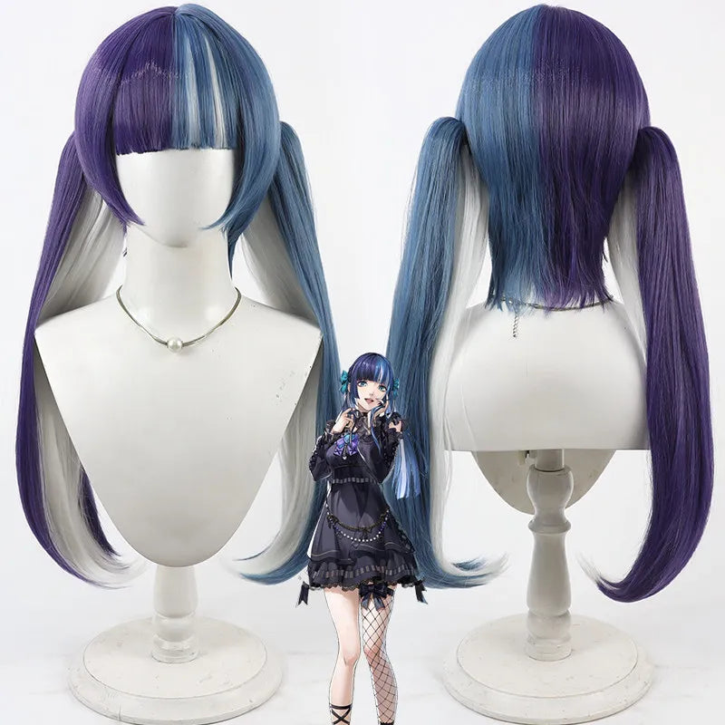 Persona5 The Phantom X Kano Ichigo Cosplay Wig Two Tone Stitched Style Synthetic Hair
