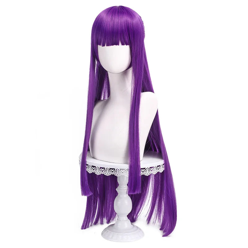Frieren Beyond Journey's End Fern Cosplay Wig Long Purple Hair