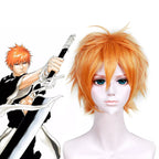 Ensemble complet de costume de cosplay d'Ichigo Bankai (Bleach TYBW) inspiré de la Guerre Sanglante Millénaire, avec perruque et accessoire. 