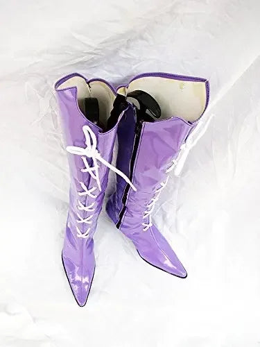 Sailor Saturn Cosplay Boots Sailor Moon Hotaru Tomoe Purple Boots | MiDicosplay
