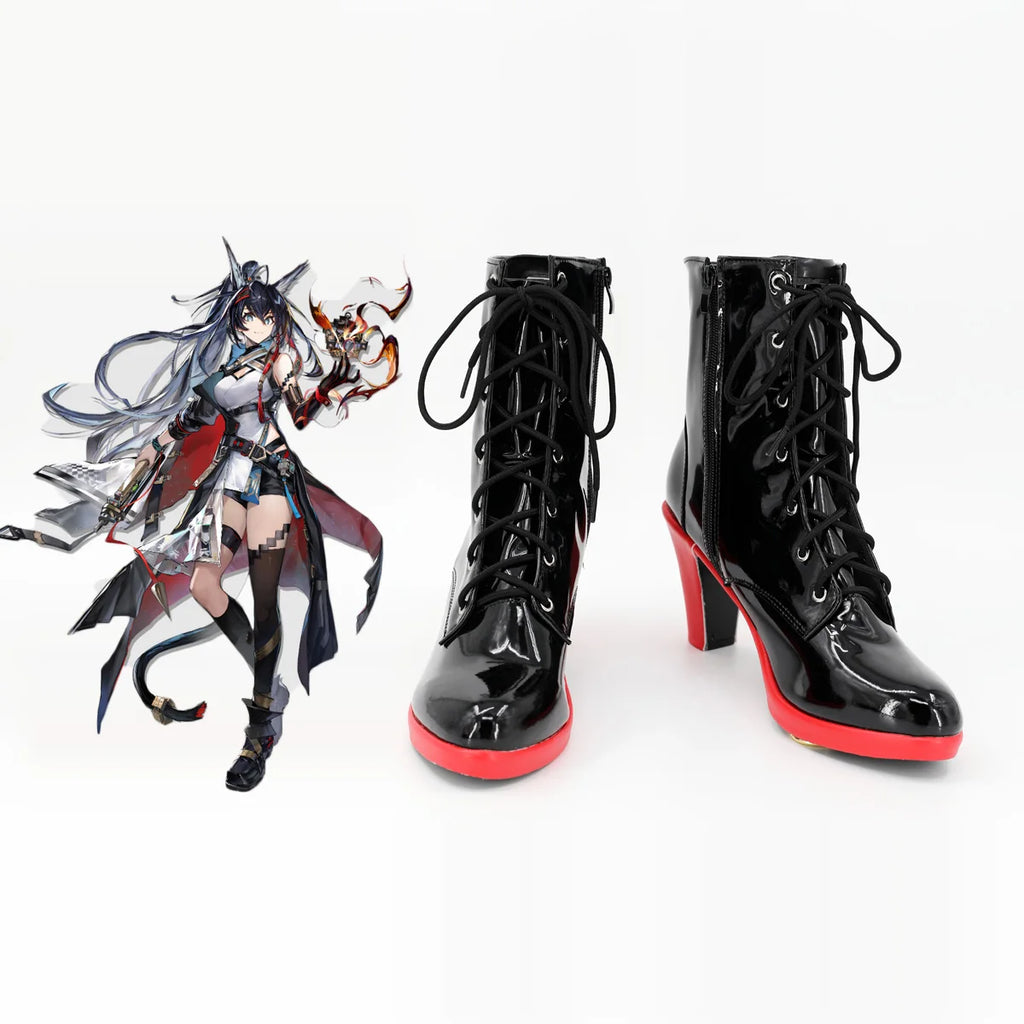 Arknights Blaze 2025 Cosplay Shoes High Heel Boots Custom Made
