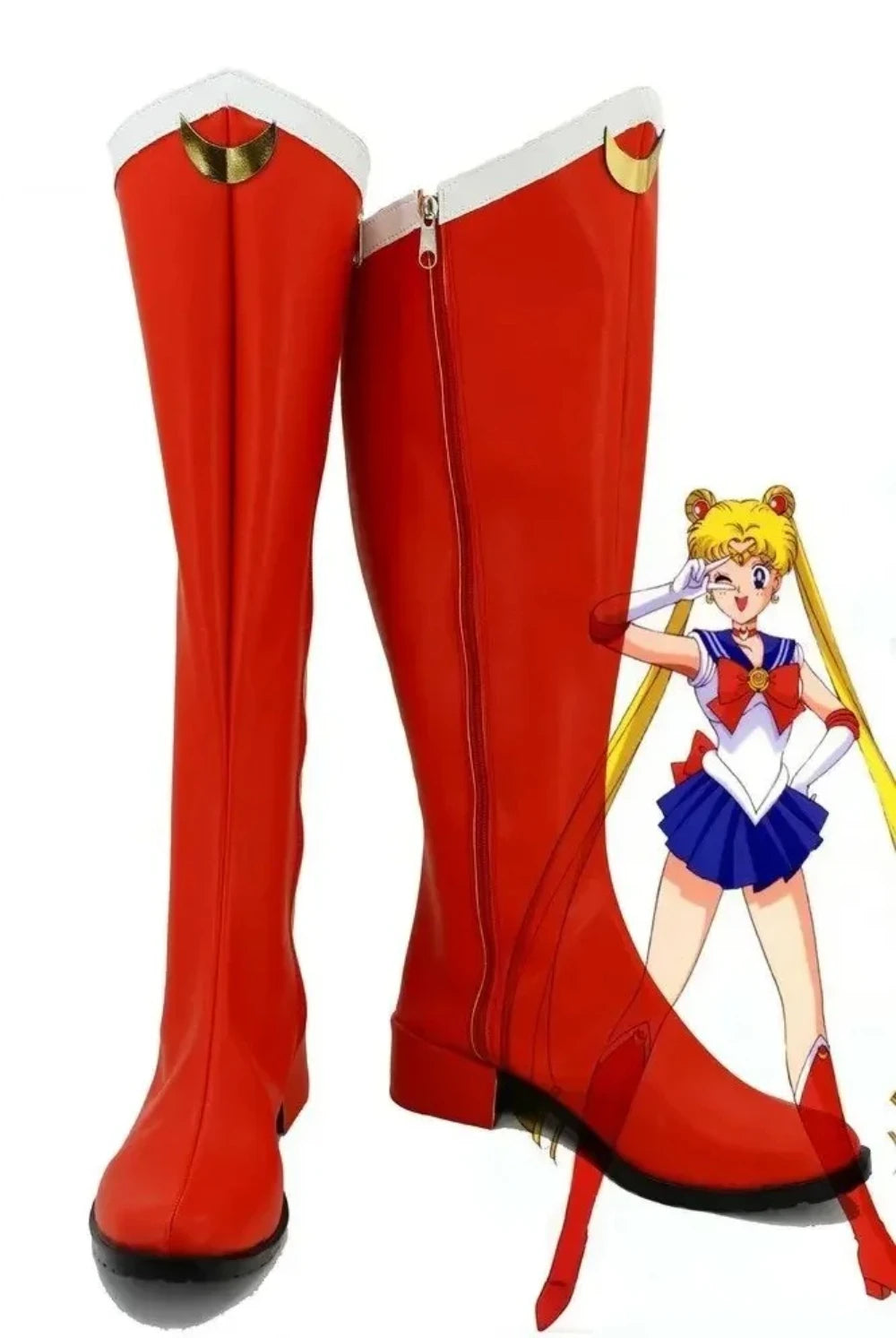 Sailor Moon Usagi Tsukino Cosplay Boots Red Shoes