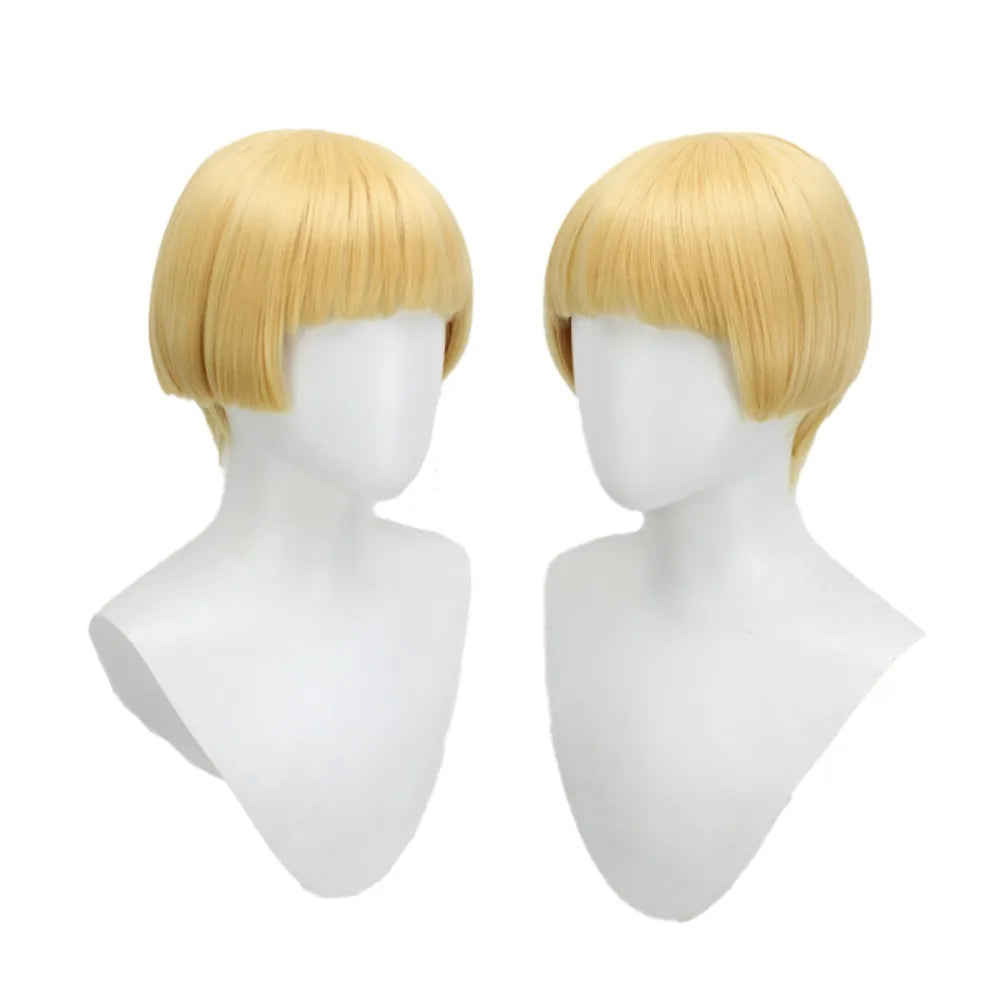 Attack on Titan Yelena Cosplay Wig Short Bob Blonde Hair