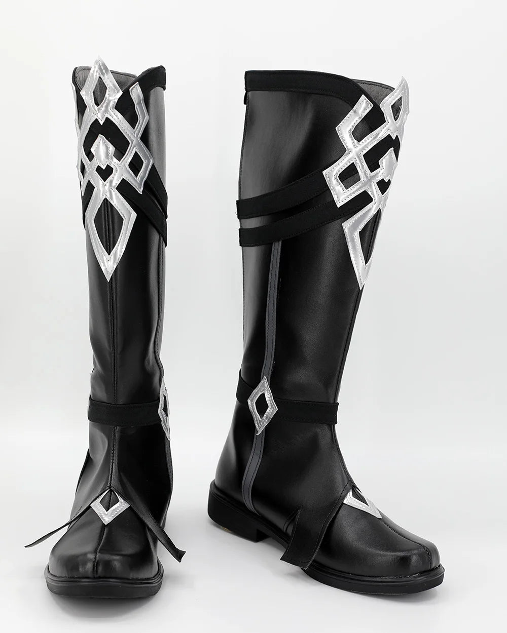 Genshin Impact Fatui Harbinger Capitano Cosplay Chaussures Bottes en cuir sur mesure
