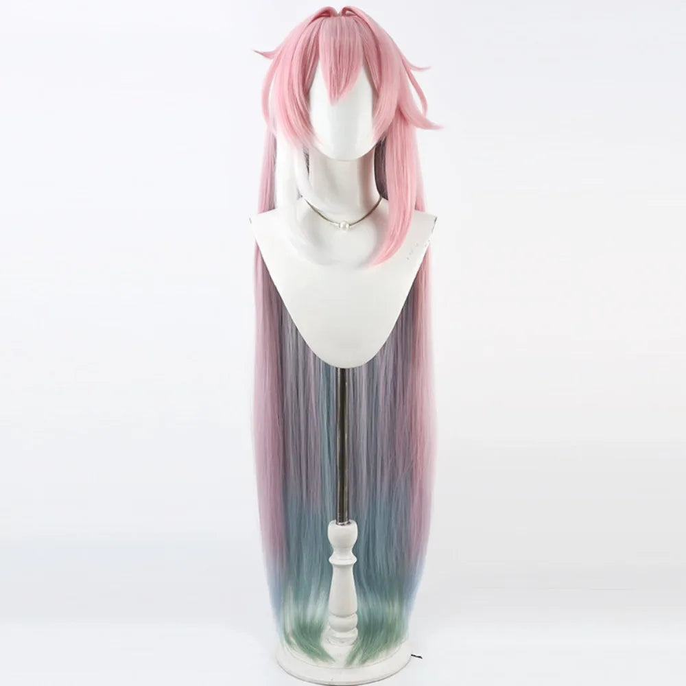 Honkai Star Rail Cyrene Cosplay Wig Fluffy Hair Mixed Color