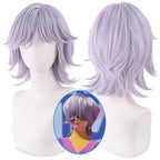 Perruque cosplay Kpop Demon Hunter Saga Boy Mystery, couleur lavande clair 