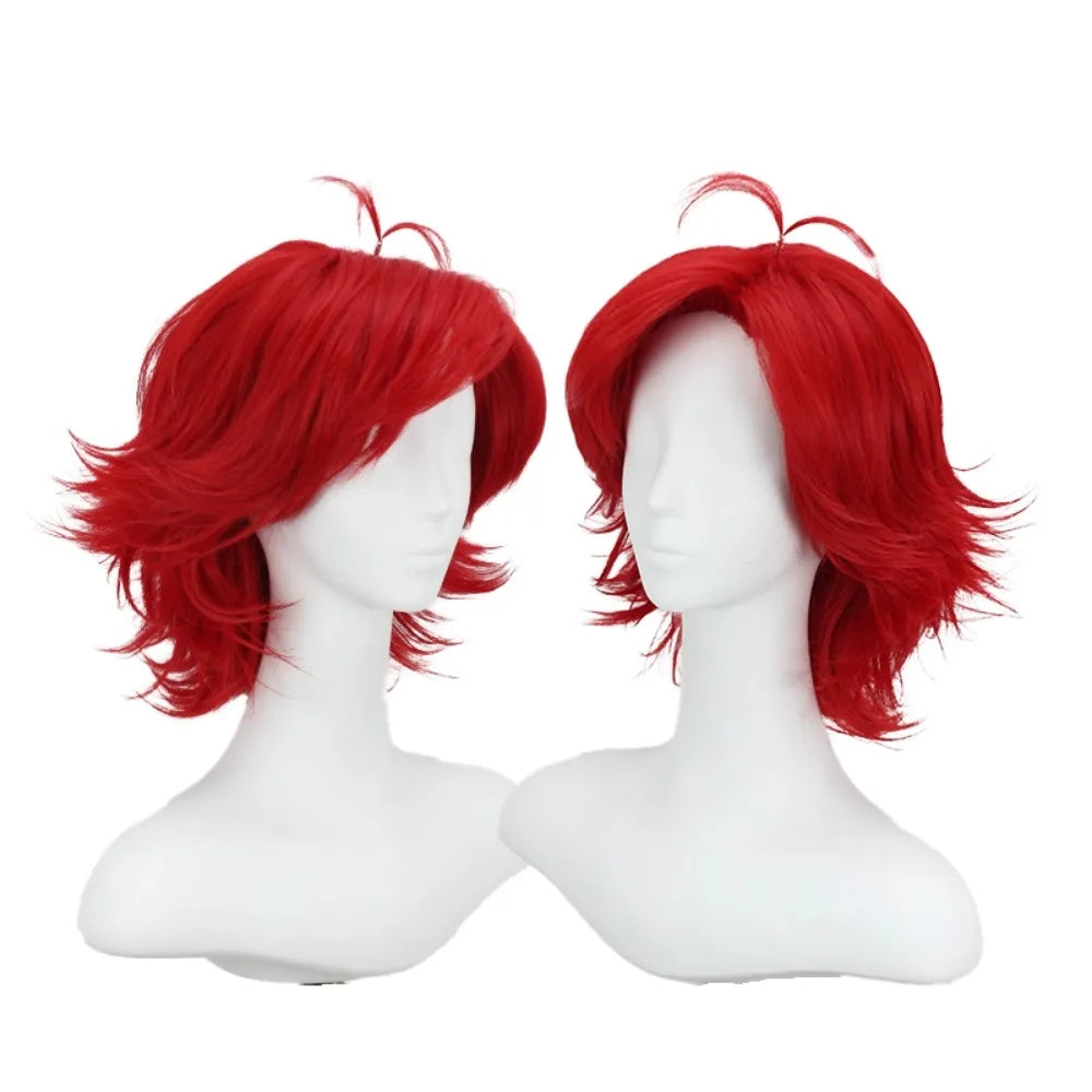 Hazbin Hotel Niffty Cosplay Wig Bright Red Hair