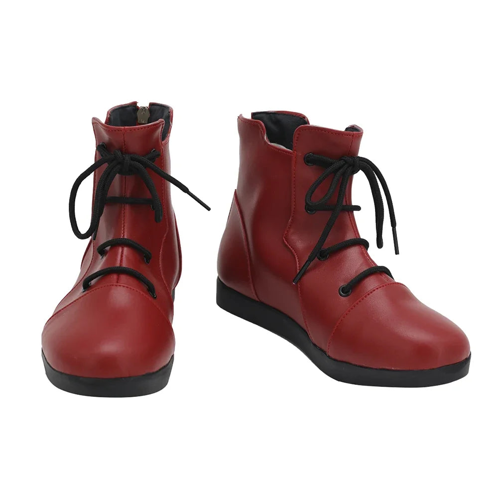 Chaussures de cosplay de Yuji Itadori (Jujutsu Kaisen), bottes rouges sur mesure