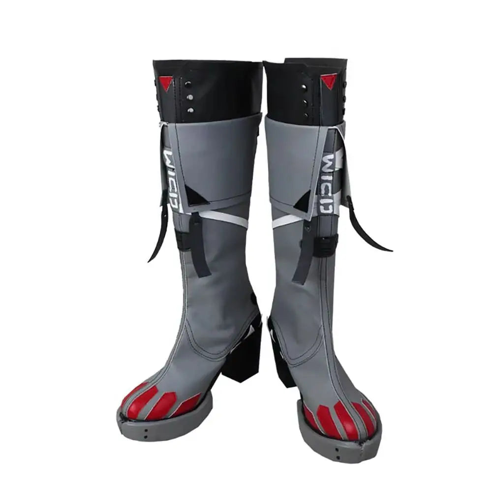 Zenless Zone Zero Jane Doe Cosplay Boots Grey Shoes