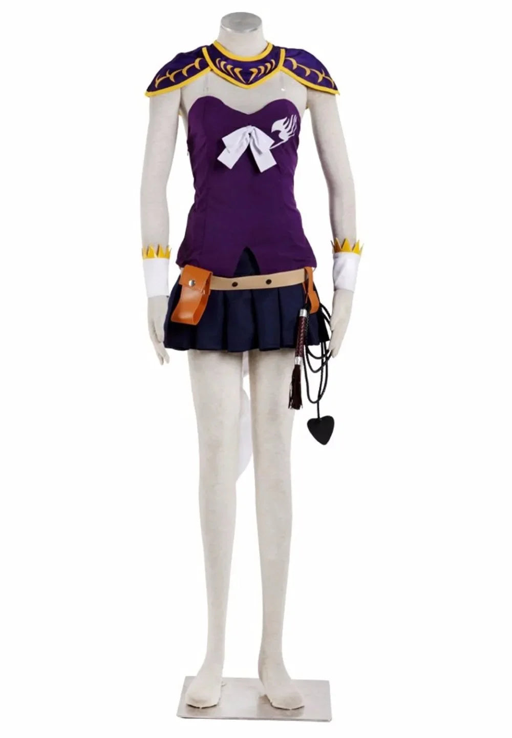 Fairy Tail Lucy Cosplay Costume Purple Dress Custom Made