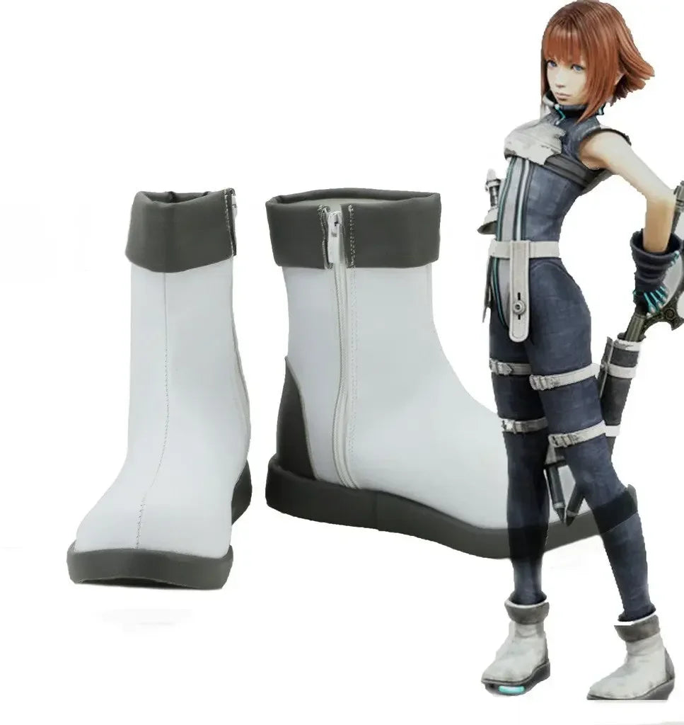 Final Fantasy VII Shelke Cosplay Boots White Shoes