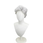 One Piece Smoker Cosplay Wig Vice Admiral Silver Grey Slicked Hair for