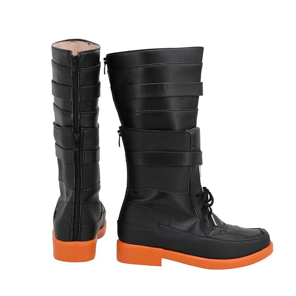 Arknights Hung Cosplay Boots Black Shoes